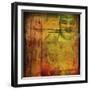 Lucky Buddha II-Ricki Mountain-Framed Art Print