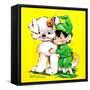 Lucky Bunny - Jack & Jill-George Lesnak-Framed Stretched Canvas