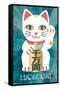 Lucky Cat-Trends International-Framed Stretched Canvas