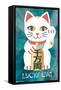 Lucky Cat-Trends International-Framed Stretched Canvas