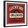 Lucky Day Brand - San Francisco, California - Citrus Crate Label-Lantern Press-Framed Art Print