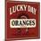 Lucky Day Brand - San Francisco, California - Citrus Crate Label-Lantern Press-Mounted Art Print