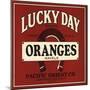 Lucky Day Brand - San Francisco, California - Citrus Crate Label-Lantern Press-Mounted Art Print