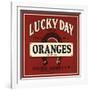 Lucky Day Brand - San Francisco, California - Citrus Crate Label-Lantern Press-Framed Art Print