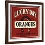 Lucky Day Brand - San Francisco, California - Citrus Crate Label-Lantern Press-Framed Art Print