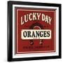 Lucky Day Brand - San Francisco, California - Citrus Crate Label-Lantern Press-Framed Art Print