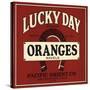 Lucky Day Brand - San Francisco, California - Citrus Crate Label-Lantern Press-Stretched Canvas