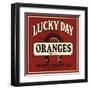 Lucky Day Brand - San Francisco, California - Citrus Crate Label-Lantern Press-Framed Art Print