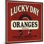 Lucky Day Brand - San Francisco, California - Citrus Crate Label-Lantern Press-Mounted Art Print