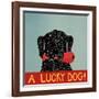 Lucky  Dog Black Backup-Stephen Huneck-Framed Giclee Print