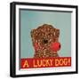 Lucky  Dog Choc-Stephen Huneck-Framed Giclee Print