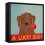 Lucky  Dog Choc-Stephen Huneck-Framed Stretched Canvas