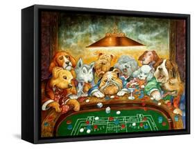 Lucky Dogs-Bill Bell-Framed Stretched Canvas