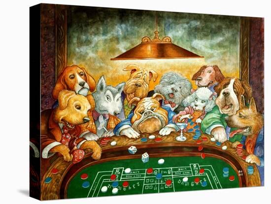 Lucky Dogs-Bill Bell-Stretched Canvas