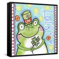 Lucky Frog-Valarie Wade-Framed Stretched Canvas