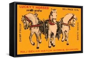 Lucky Horses-null-Framed Stretched Canvas