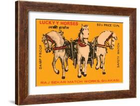 Lucky Horses-null-Framed Art Print