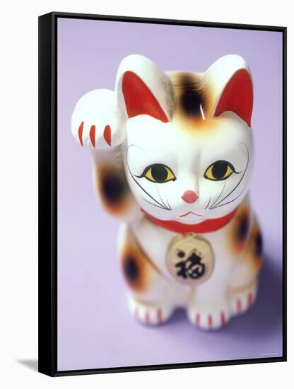Lucky Mascot Cat (Maneki-Nekko), Japan-null-Framed Stretched Canvas