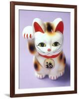 Lucky Mascot Cat (Maneki-Nekko), Japan-null-Framed Photographic Print