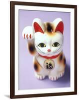 Lucky Mascot Cat (Maneki-Nekko), Japan-null-Framed Photographic Print