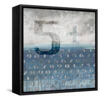 Lucky Numbers 1-Sara Abbott-Framed Stretched Canvas