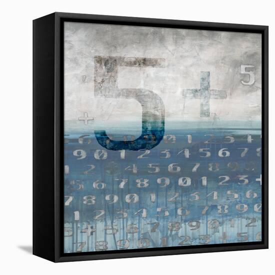 Lucky Numbers 1-Sara Abbott-Framed Stretched Canvas