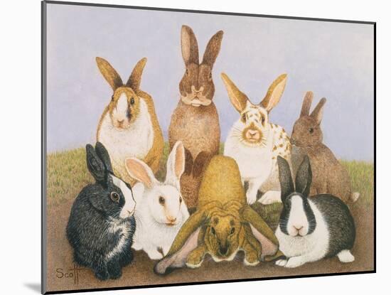 Lucky Rabbits-Pat Scott-Mounted Giclee Print