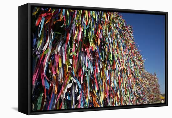 Lucky Ribbons Tied at Igreja Nosso Senhor do Bonfim Church, Salvador (Salvador de Bahia), Brazil-Yadid Levy-Framed Stretched Canvas