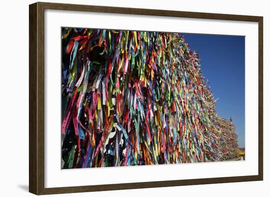 Lucky Ribbons Tied at Igreja Nosso Senhor do Bonfim Church, Salvador (Salvador de Bahia), Brazil-Yadid Levy-Framed Photographic Print