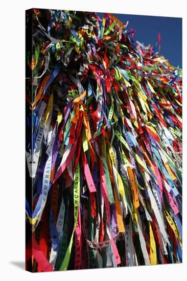 Lucky Ribbons Tied at Igreja Nosso Senhor do Bonfim Church, Salvador (Salvador de Bahia), Brazil-Yadid Levy-Stretched Canvas