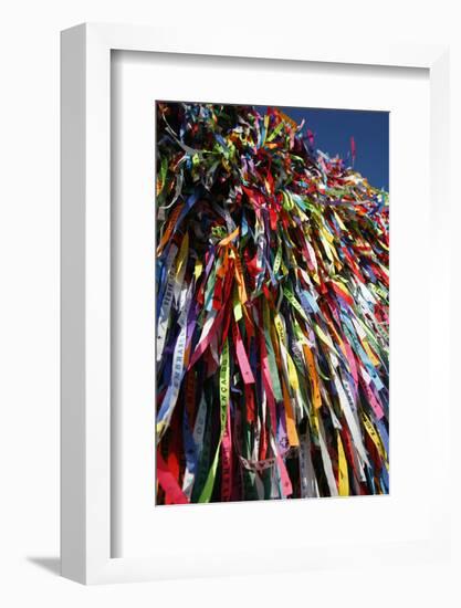 Lucky Ribbons Tied at Igreja Nosso Senhor do Bonfim Church, Salvador (Salvador de Bahia), Brazil-Yadid Levy-Framed Photographic Print