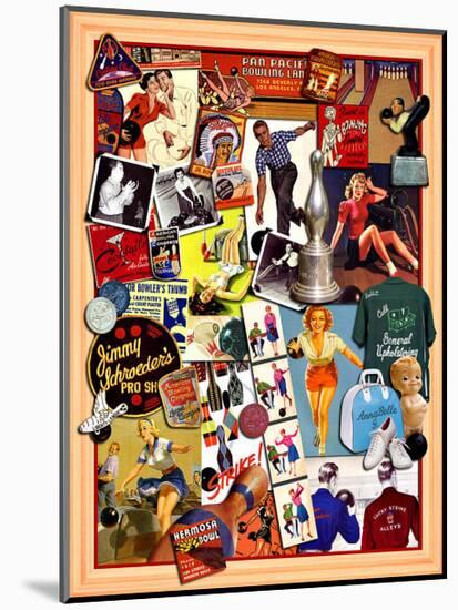 Lucky Strike Bowling-Kate Ward Thacker-Mounted Giclee Print