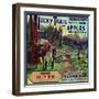 Lucky Trail Brand Apple Label, Watsonville, California-Lantern Press-Framed Art Print