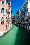 View of Colored Venice Canal with Houses Standing in Water-LuckyPhoto-Photographic Print