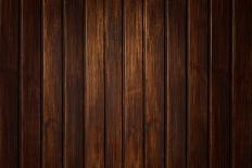 Wood Texture Wall with Boards-luckyraccoon-Mounted Photographic Print