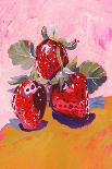 Fresh Paintainly Strawberries-Lucrecia Caporale-Photographic Print