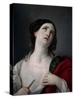 Lucrecia Dándose Muerte-Guido Reni-Stretched Canvas