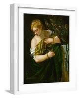 Lucretia, 1580-1583-Paolo Veronese-Framed Giclee Print