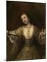 Lucretia, 1664-Rembrandt van Rijn-Mounted Giclee Print