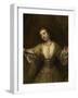 Lucretia, 1664-Rembrandt van Rijn-Framed Giclee Print