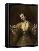 Lucretia, 1664-Rembrandt van Rijn-Framed Stretched Canvas