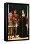 Lucretia, Brutus and Collatinus-Ercole de' Roberti-Framed Stretched Canvas
