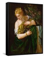 Lucretia, Ca 1583-Paolo Veronese-Framed Stretched Canvas