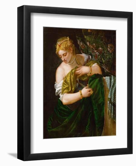 Lucretia, Ca 1583-Paolo Veronese-Framed Giclee Print