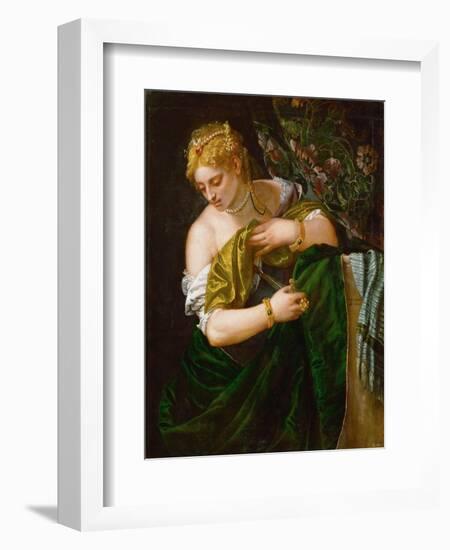 Lucretia, Ca 1583-Paolo Veronese-Framed Giclee Print