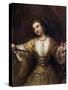 Lucretia-Rembrandt van Rijn-Stretched Canvas