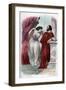 Lucrezia Borgia with Her Brother Cesare Borgia-Stefano Bianchetti-Framed Giclee Print