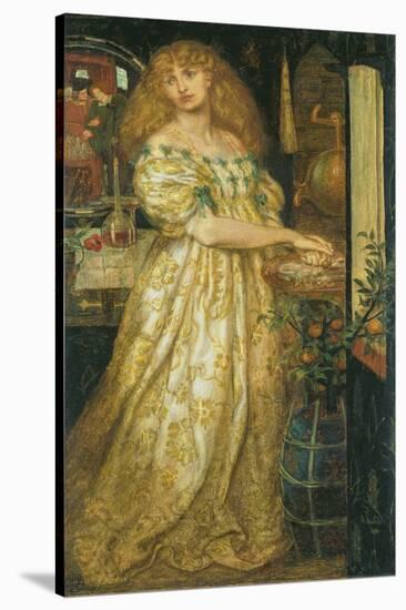 Lucrezia Borgia-Dante Gabriel Rossetti-Stretched Canvas