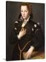 Lucrezia De' Medici (1545-1561), 1560 (Oil on Panel)-Alessandro Allori-Stretched Canvas