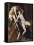 Lucrezia-Titian (Tiziano Vecelli)-Framed Stretched Canvas